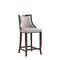 Manhattan Comfort Emperor Faux Leather Barstool in Light Grey BS008-LG - alternate 1